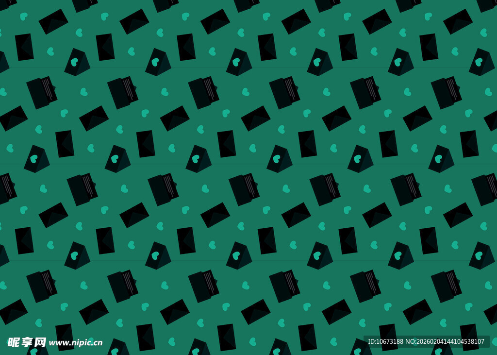 绿色几何图案无缝背景