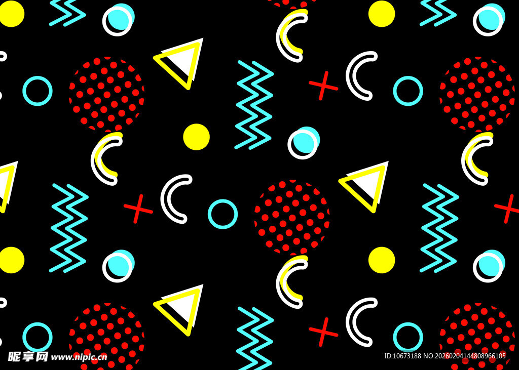 多彩几何图案背景