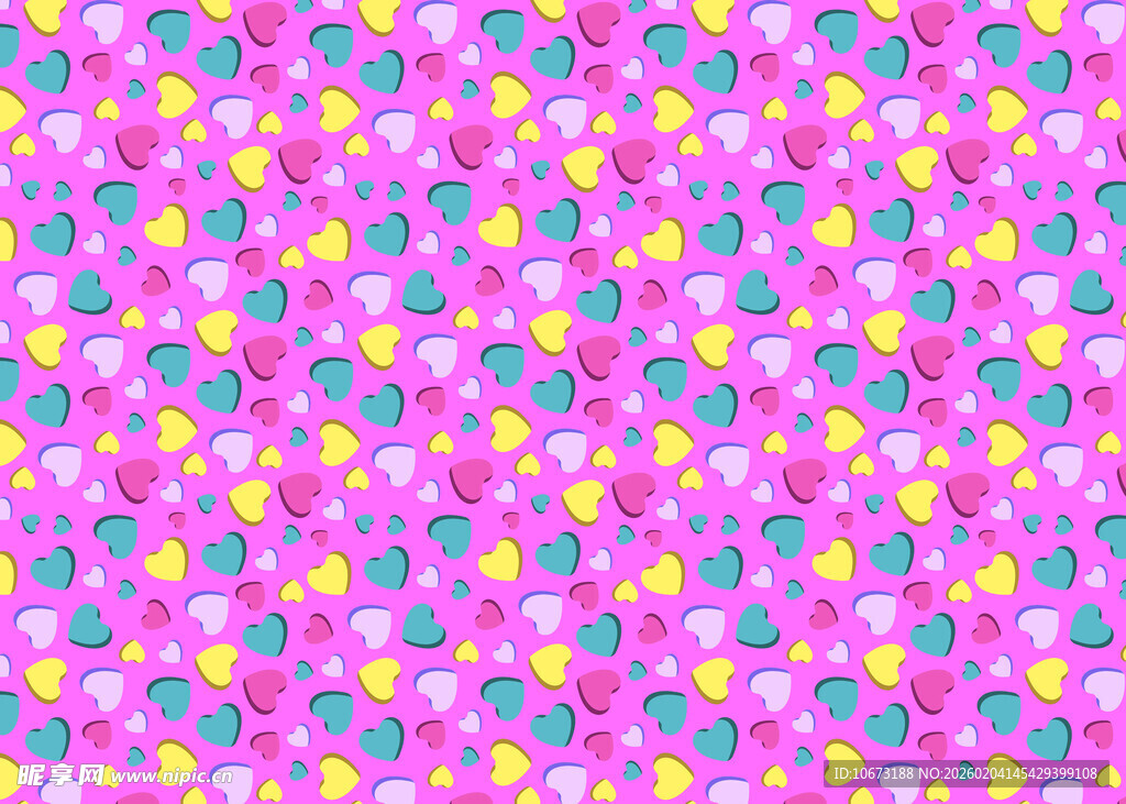 粉色多彩波点图案背景