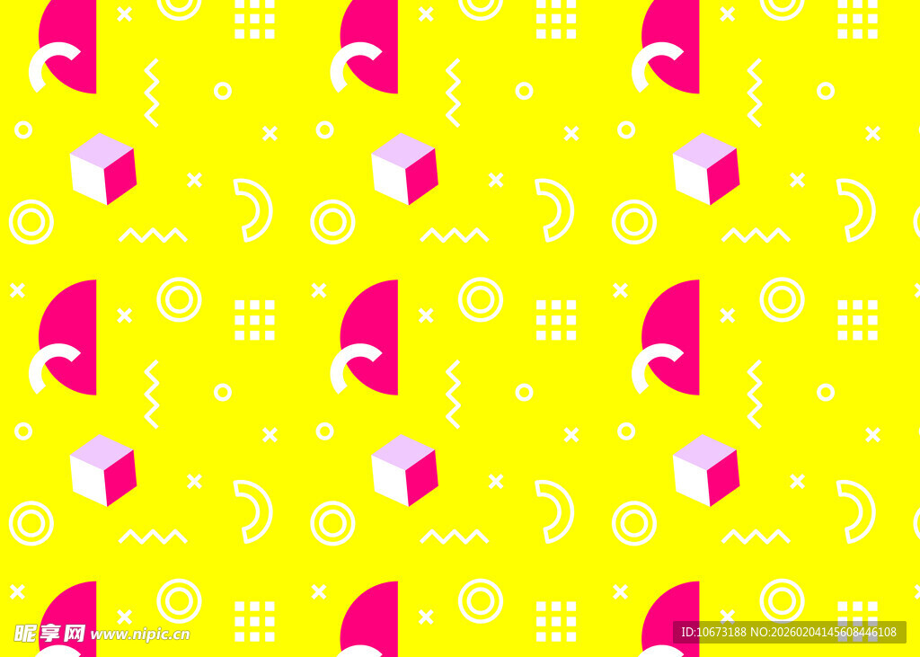 黄色背景趣味图案纹理