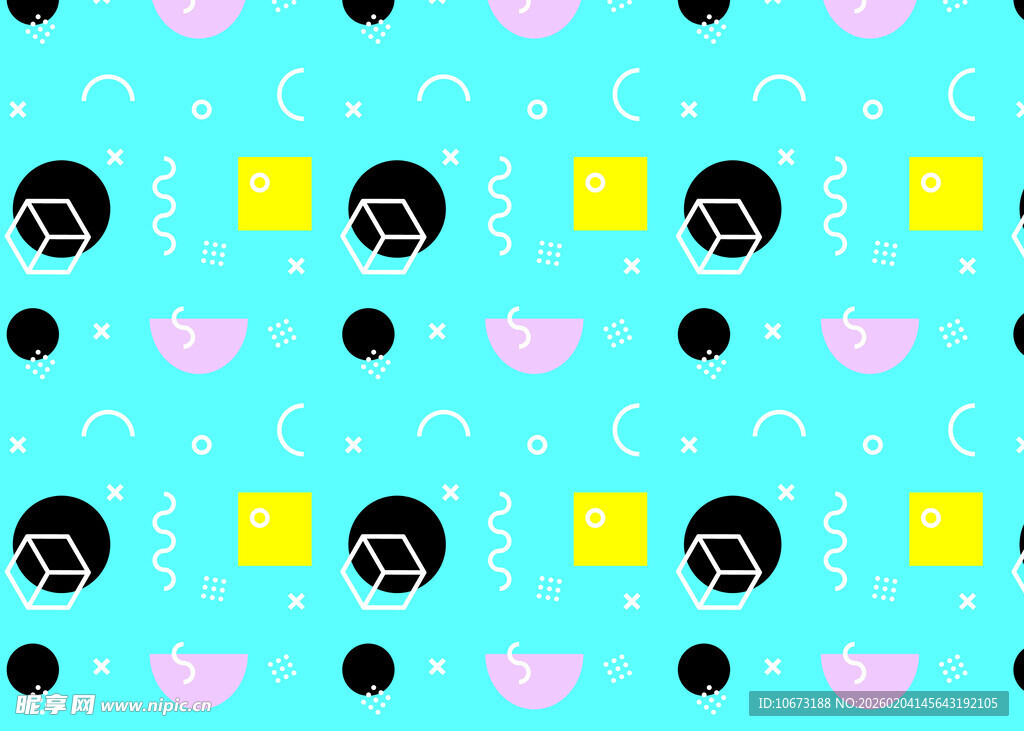 多彩几何图案背景