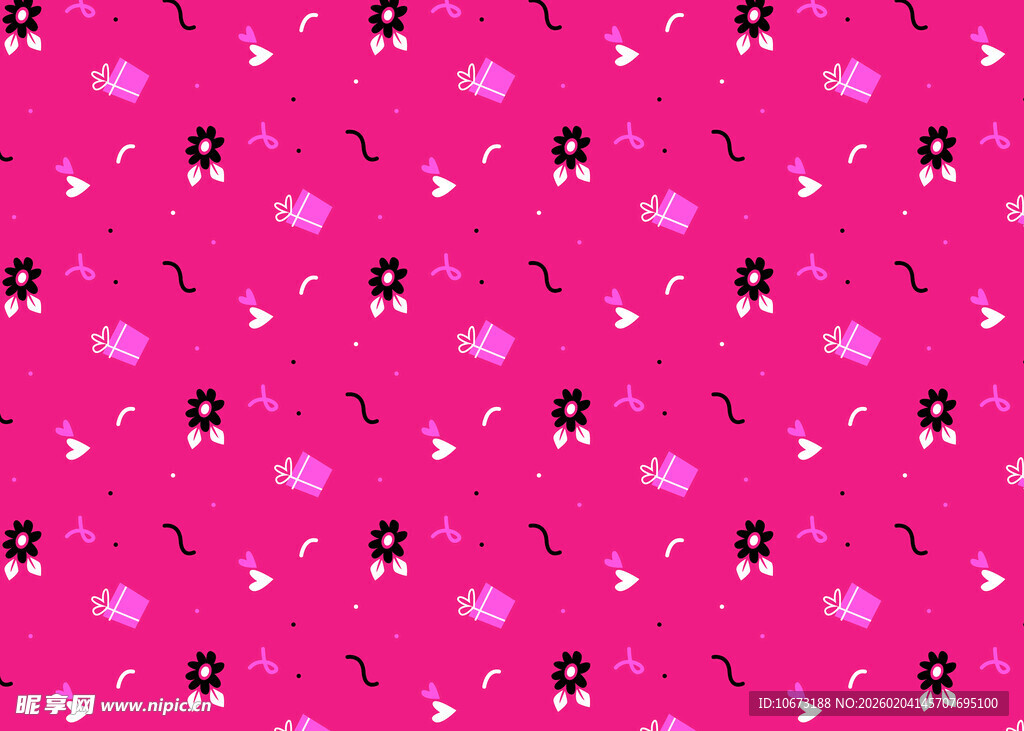 粉色花朵图案背景纹理