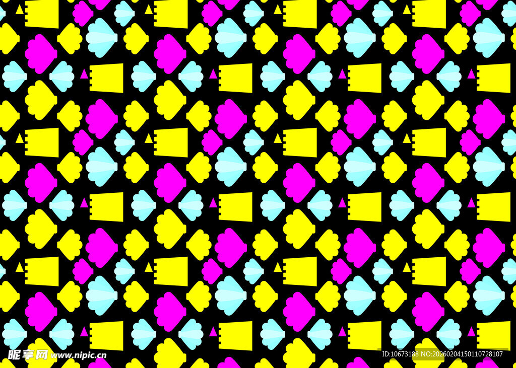 多彩几何图案背景纹理