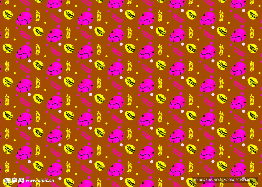 多彩花卉图案背景