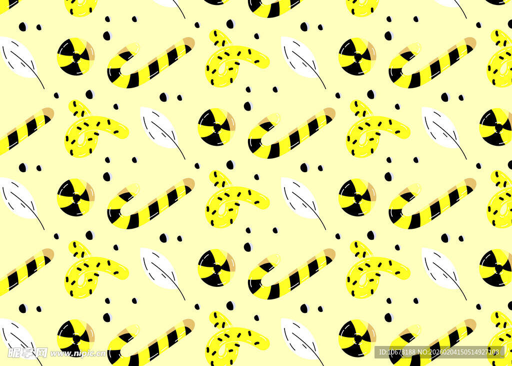 黄色系几何图案背景图