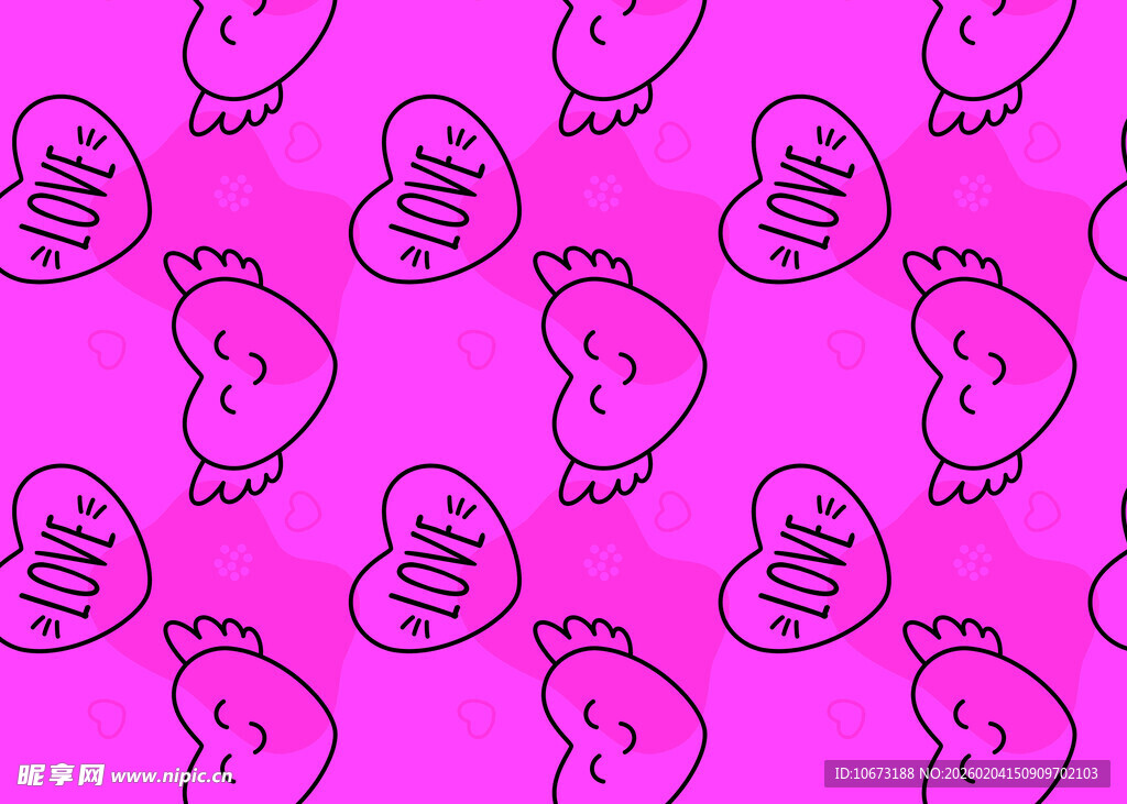 粉色背景可爱脚丫图案