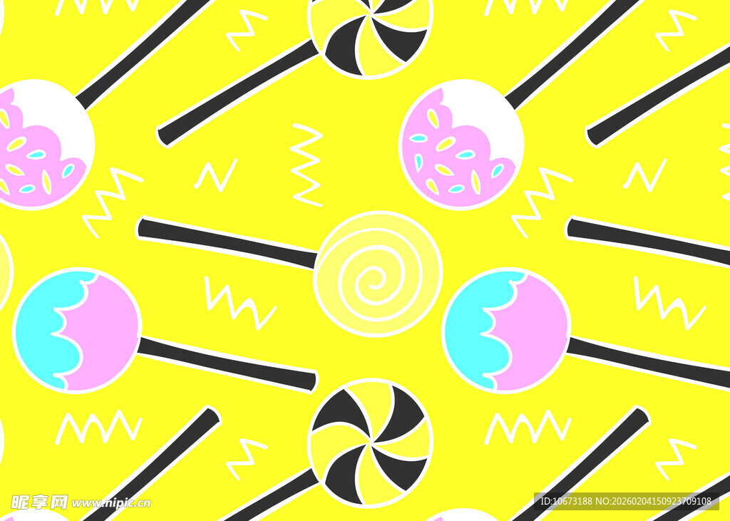 多彩糖果图案背景