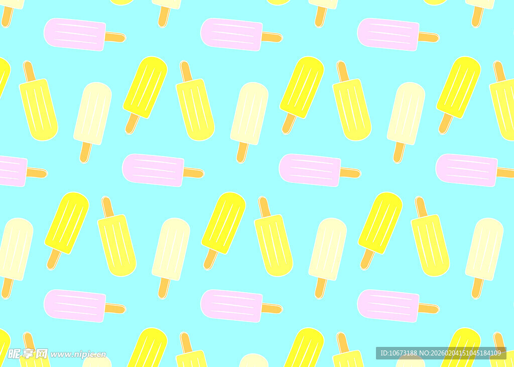 清新冰淇淋图案背景
