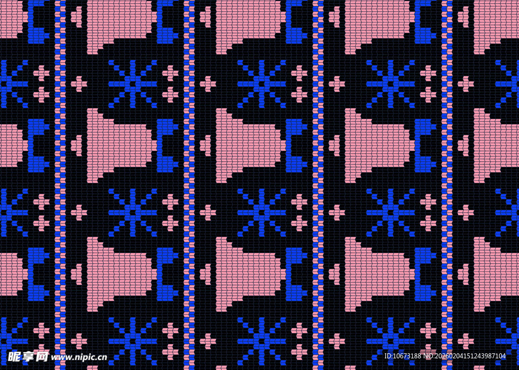 民族风几何图案织物纹理