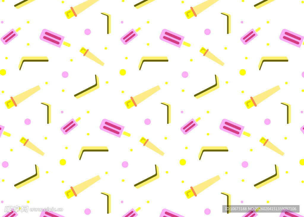 多彩火箭图案无缝背景