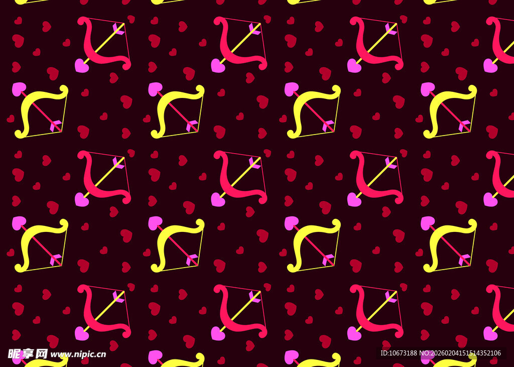 多彩乐器图案背景纹理