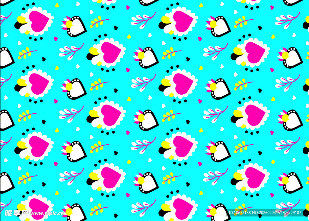 可爱卡通图案背景