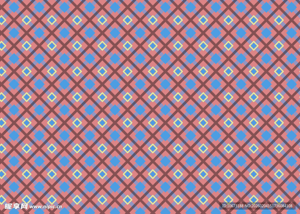 红蓝交错几何图案纹理