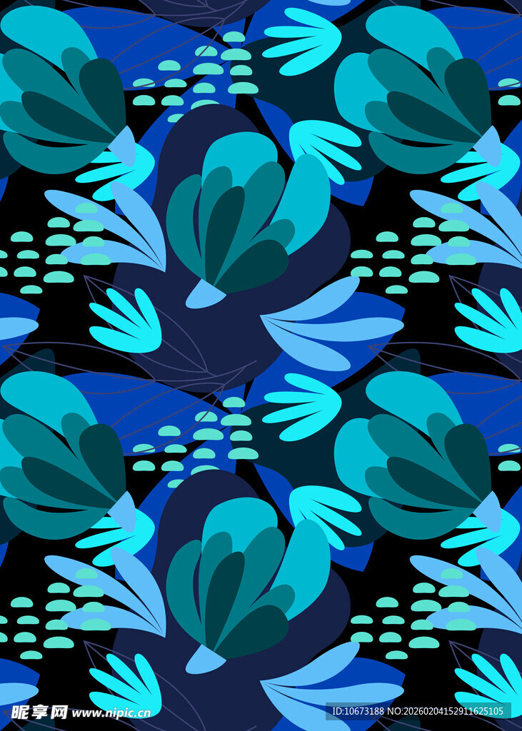 蓝绿色抽象几何图案纹理