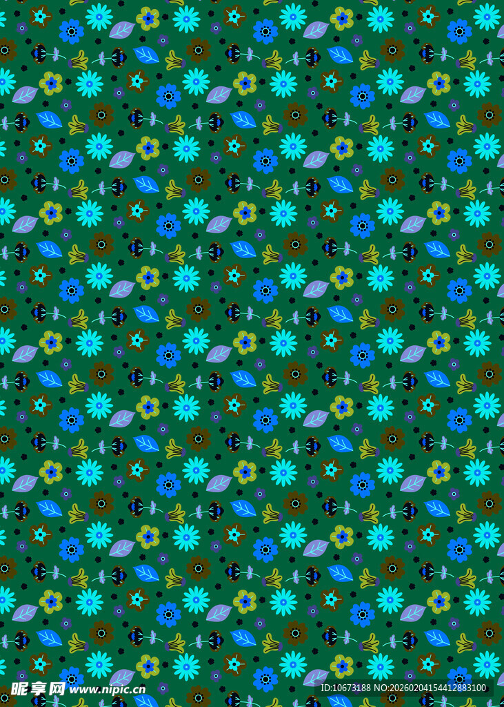 蓝绿多彩几何图案纹理