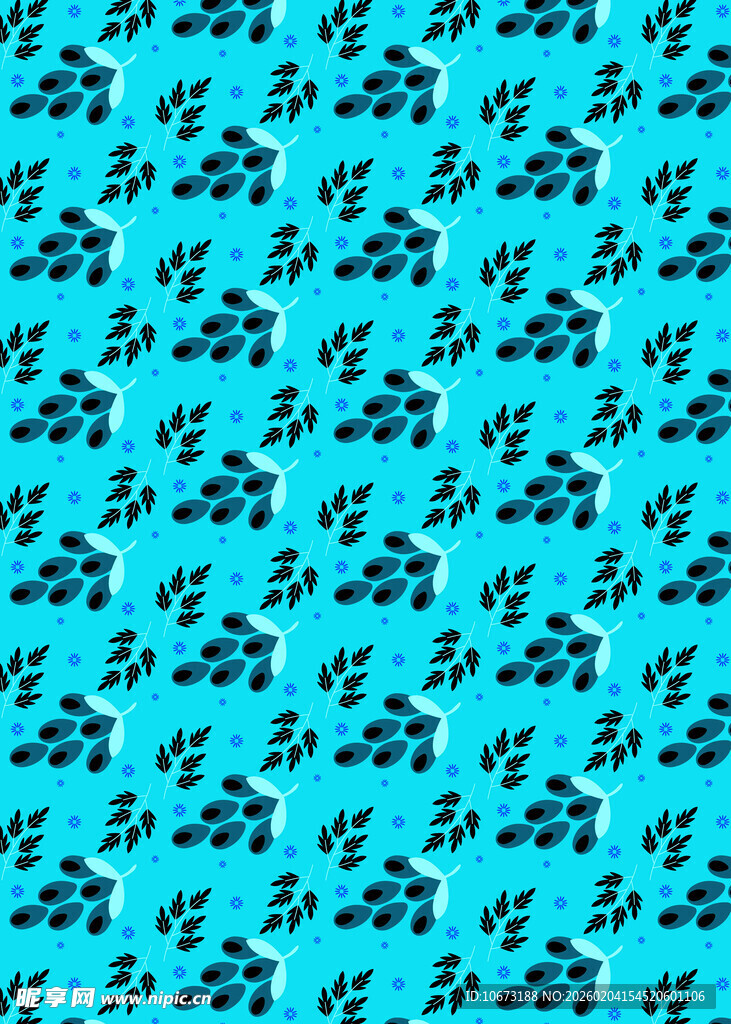 蓝色底汽车图案无缝背景