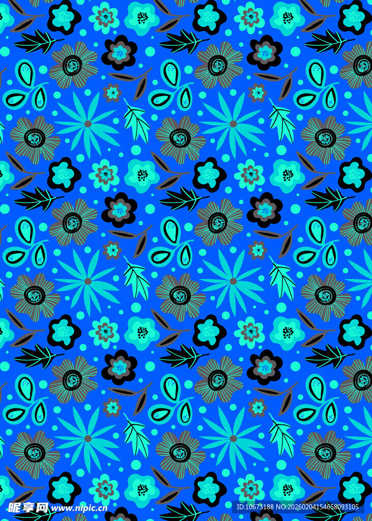 蓝色几何图案无缝背景