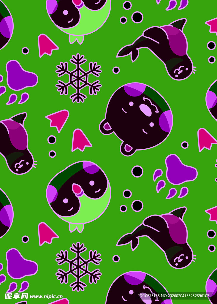 可爱骷髅图案背景设计