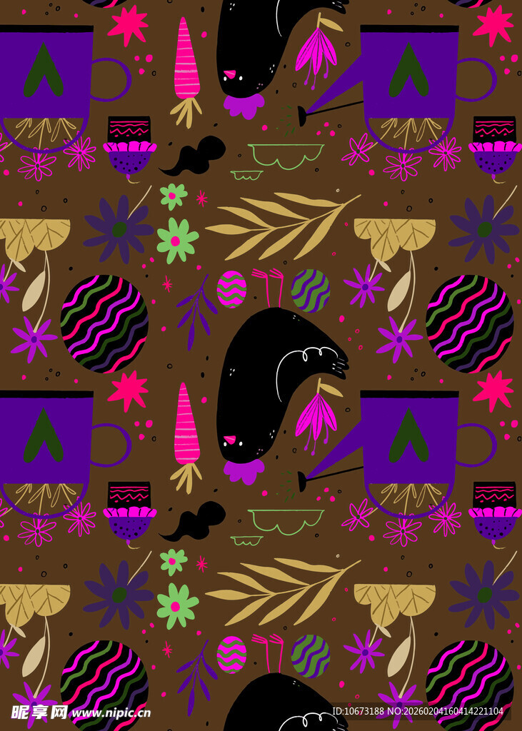 抽象几何图案装饰背景图