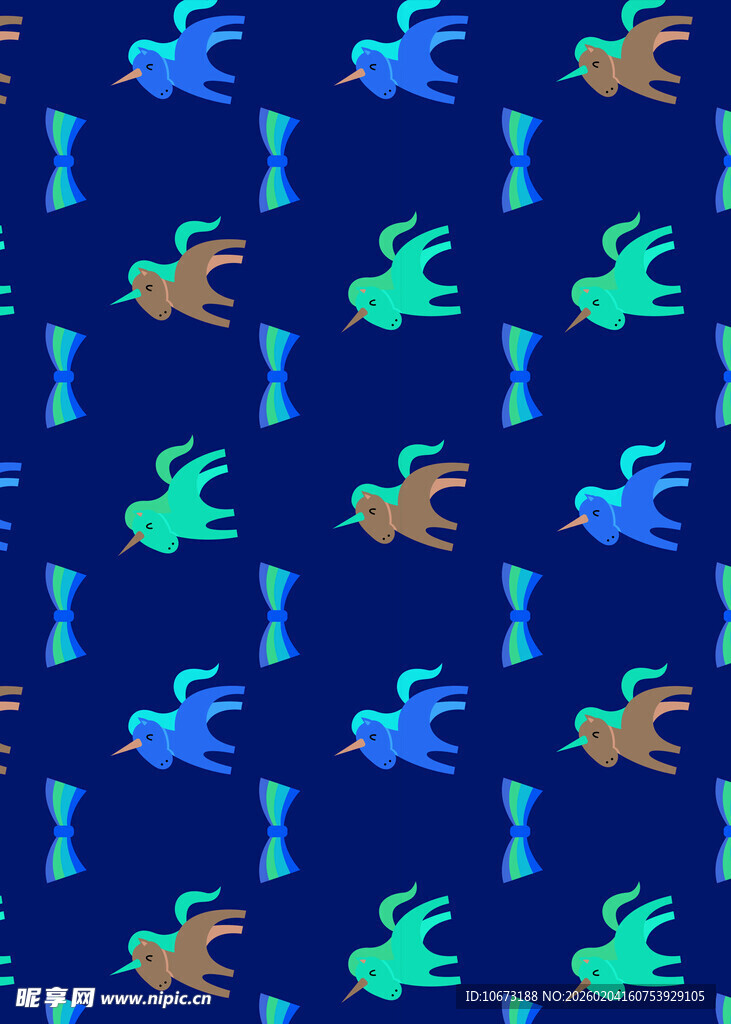 海洋生物图案的深蓝色背景