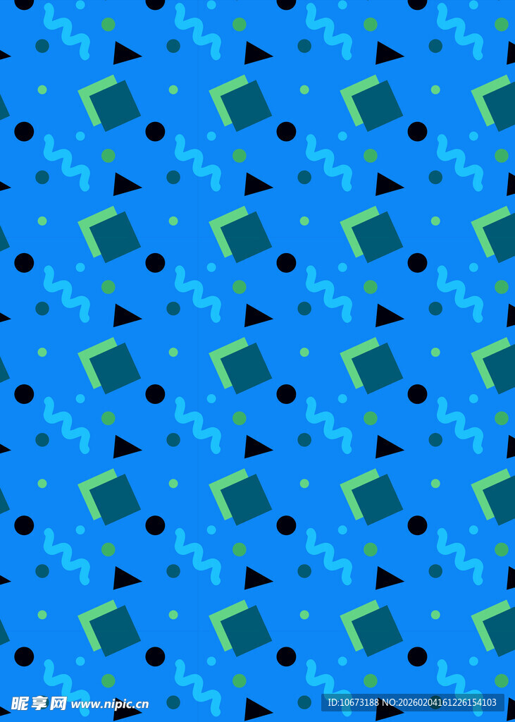 蓝色几何图案背景纹理