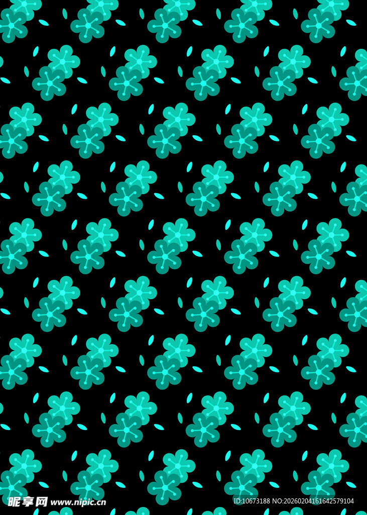 蓝绿色几何图案背景纹理