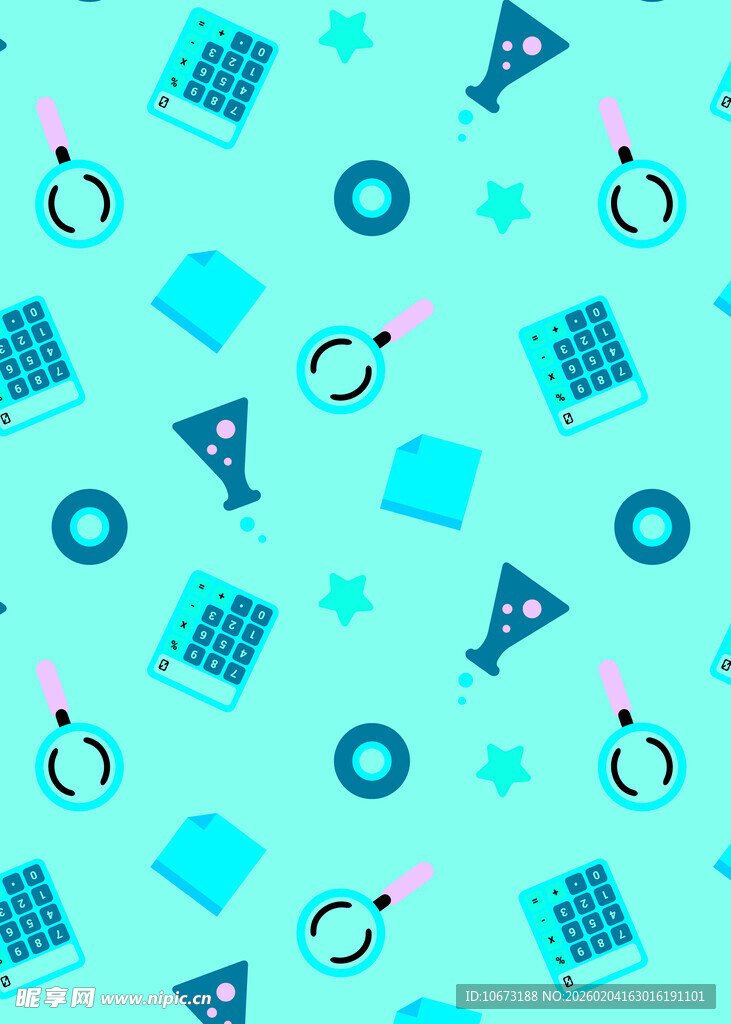 清新几何图案背景设计