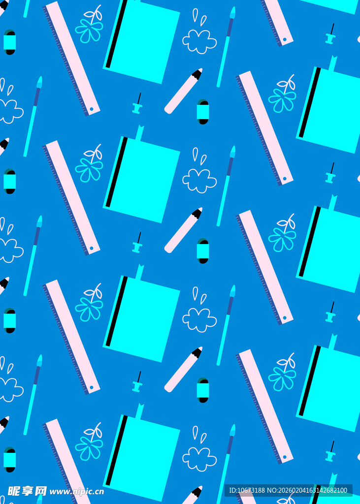 蓝色几何图案背景纹理