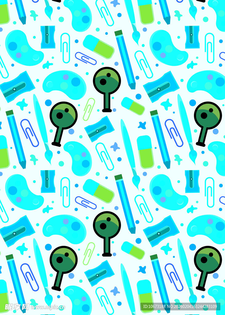 实验室元素无缝图案背景