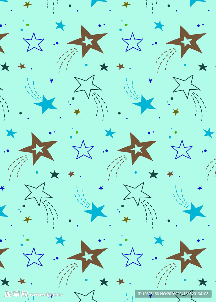 星星图案的清新背景纹理