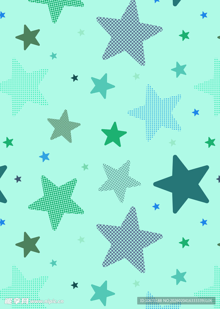 清新星星图案背景