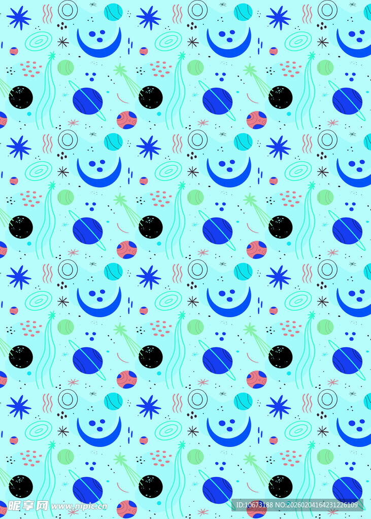 笑脸星星图案背景
