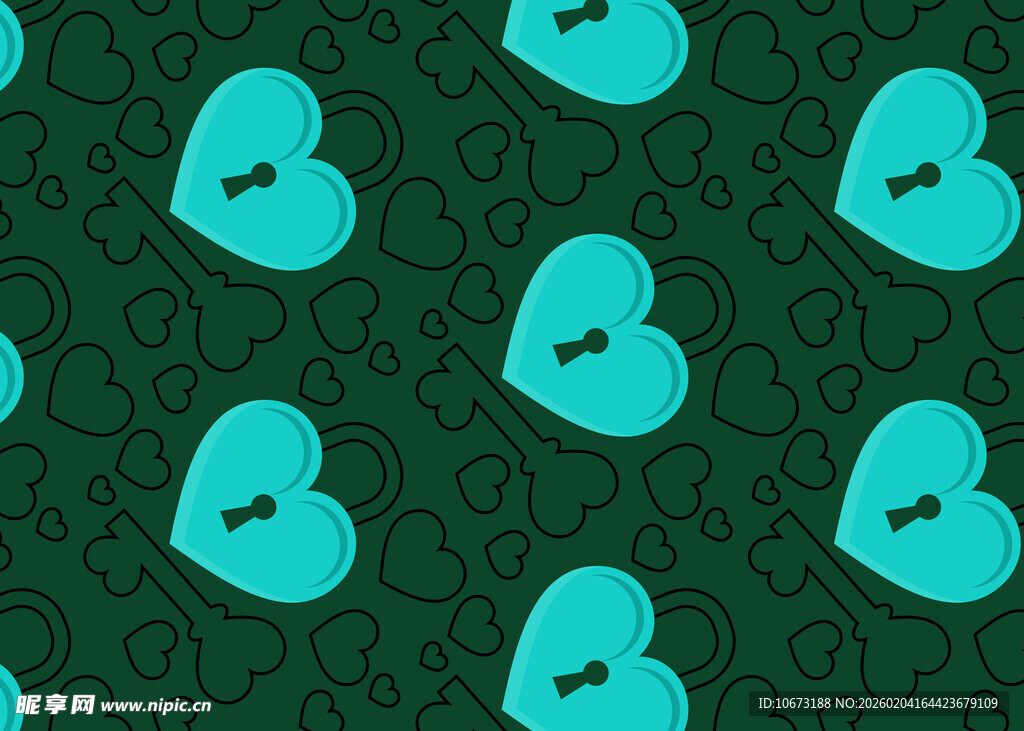 心形图案背景设计