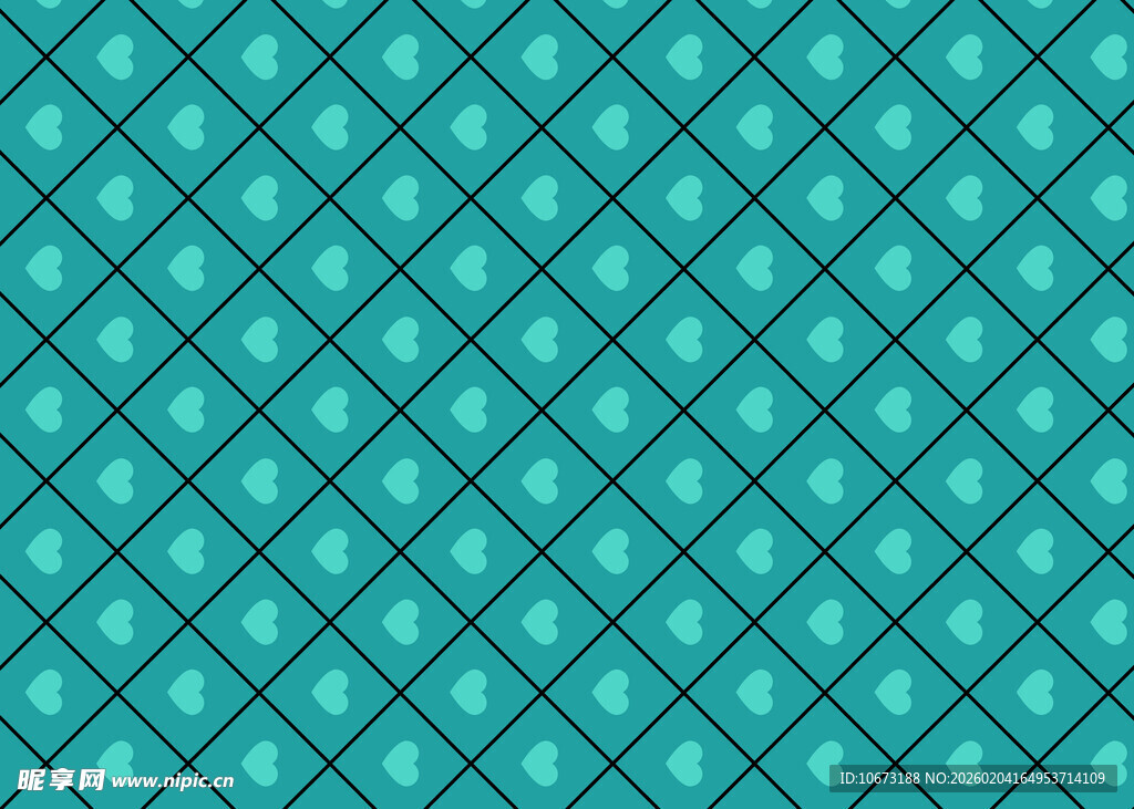 蓝绿色菱形图案背景纹理