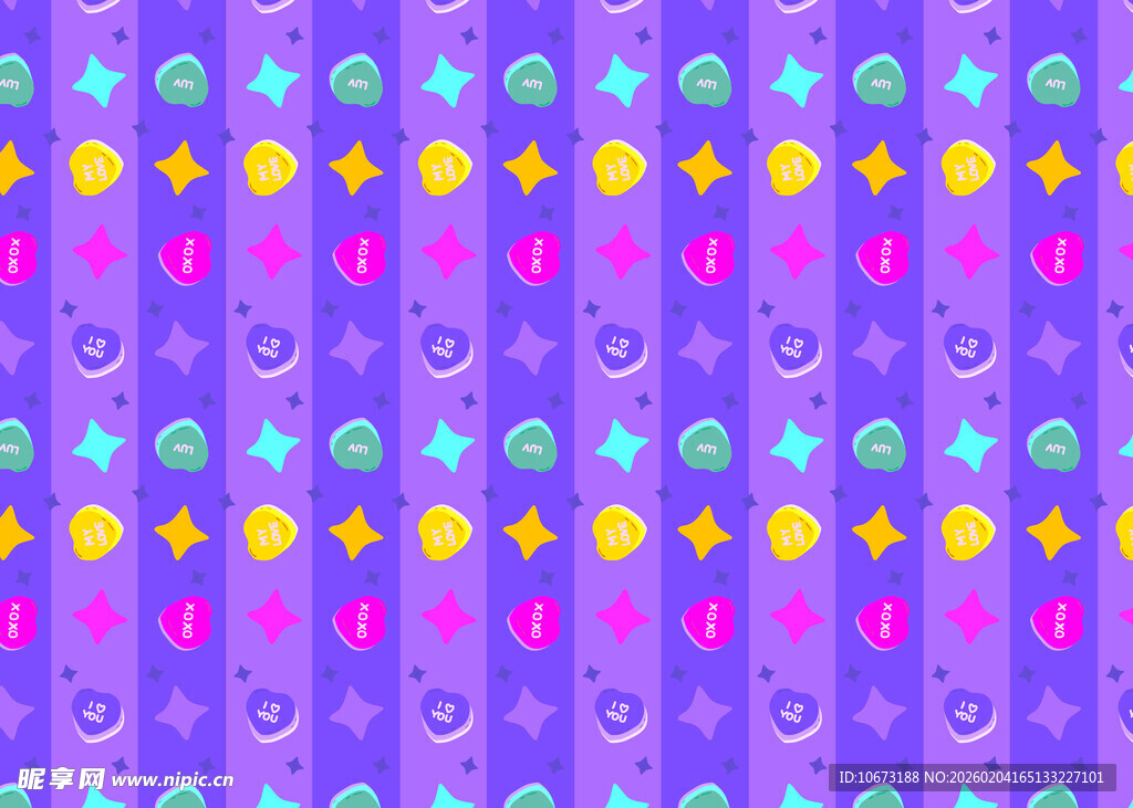 多彩卡通图案背景