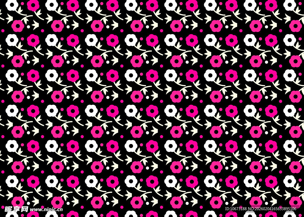 粉色花卉图案背景纹理