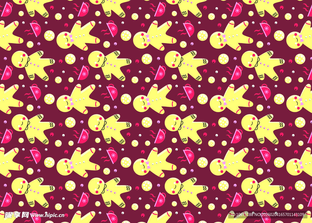 姜饼人图案背景