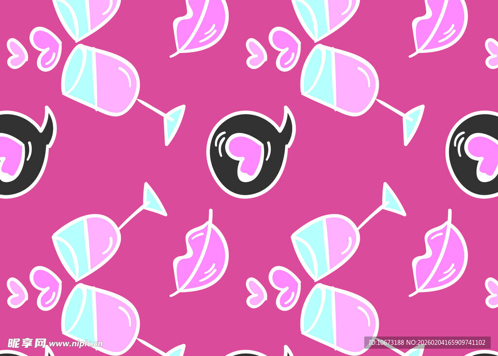粉色糖果图案背景