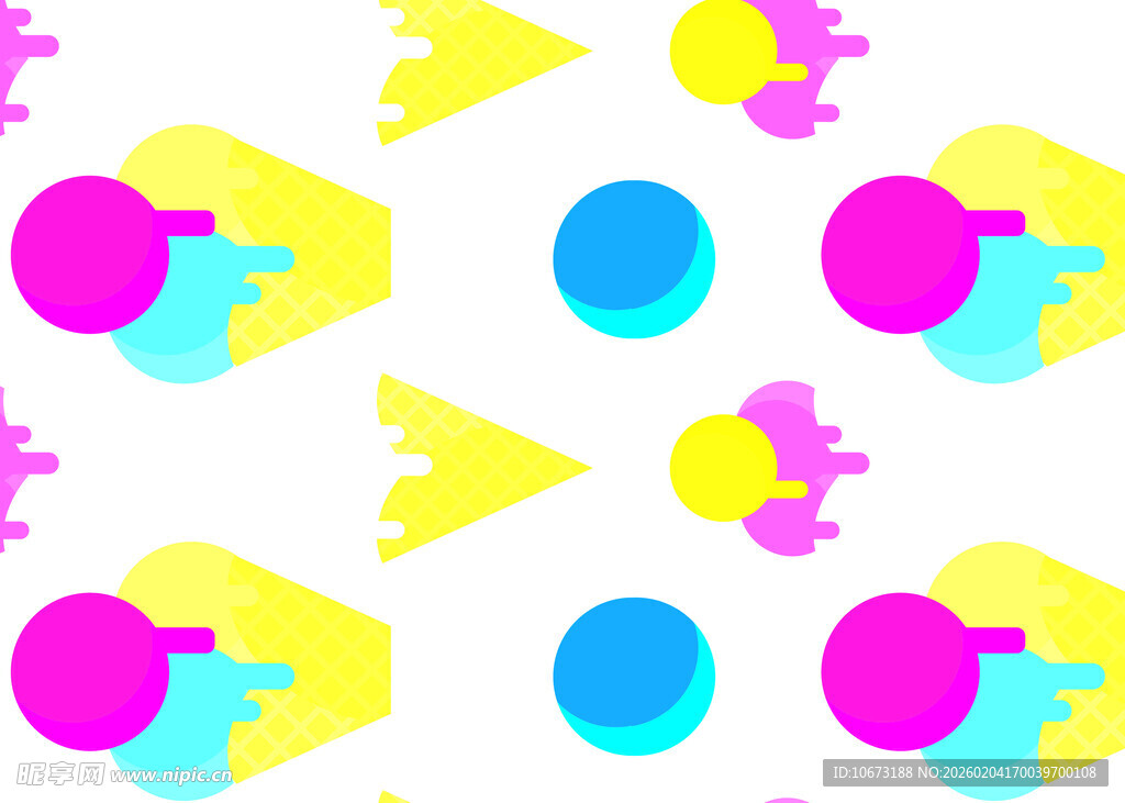 多彩几何图案背景