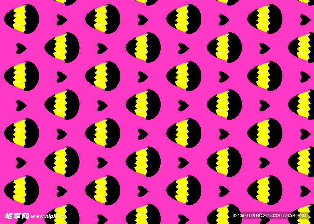 粉色背景西瓜图案无缝纹理