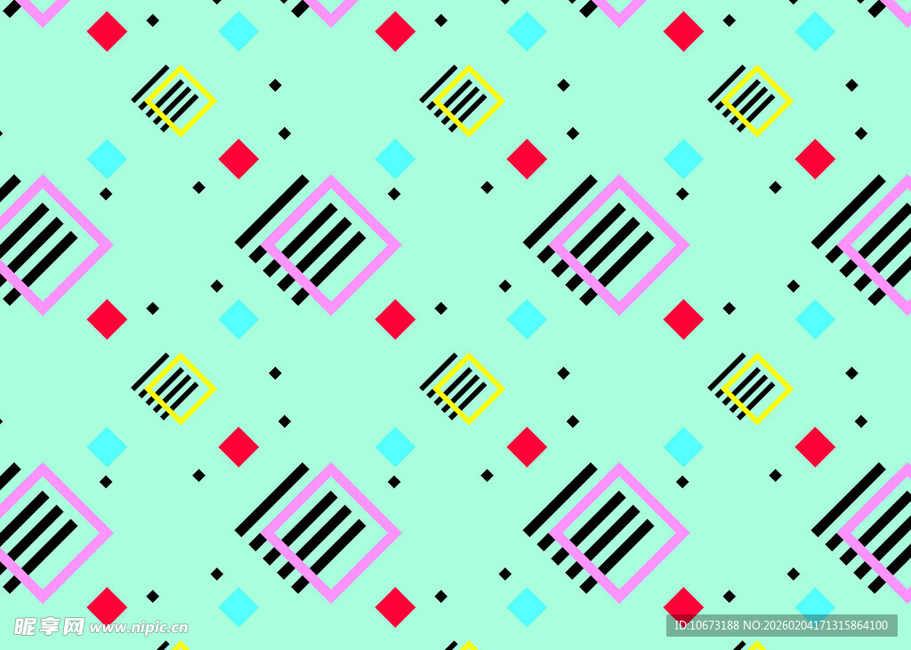 多彩几何图案背景