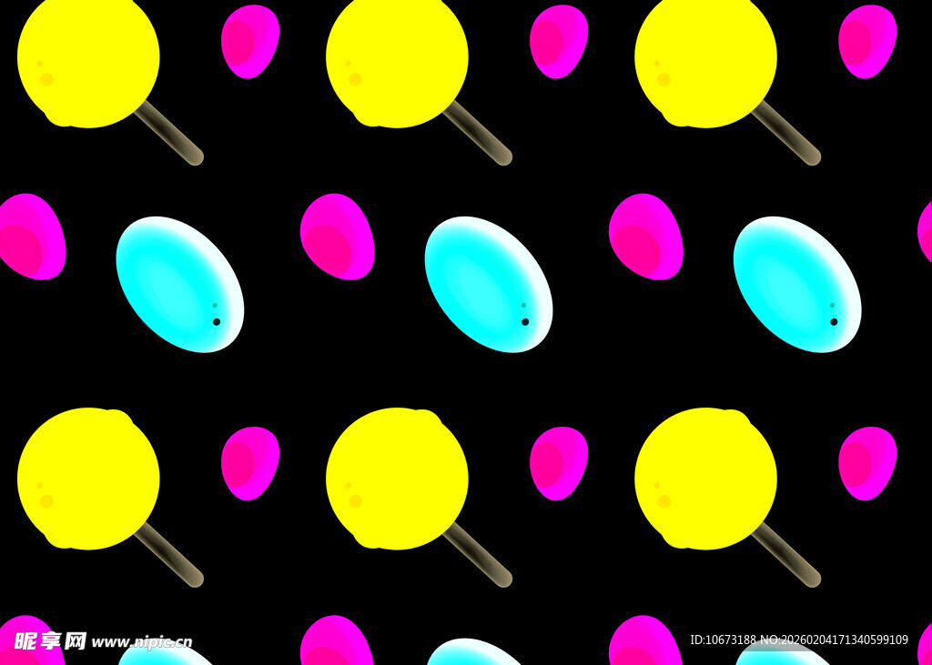 多彩糖果图案无缝背景