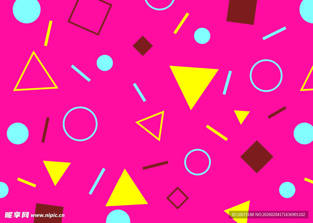 多彩几何图案背景