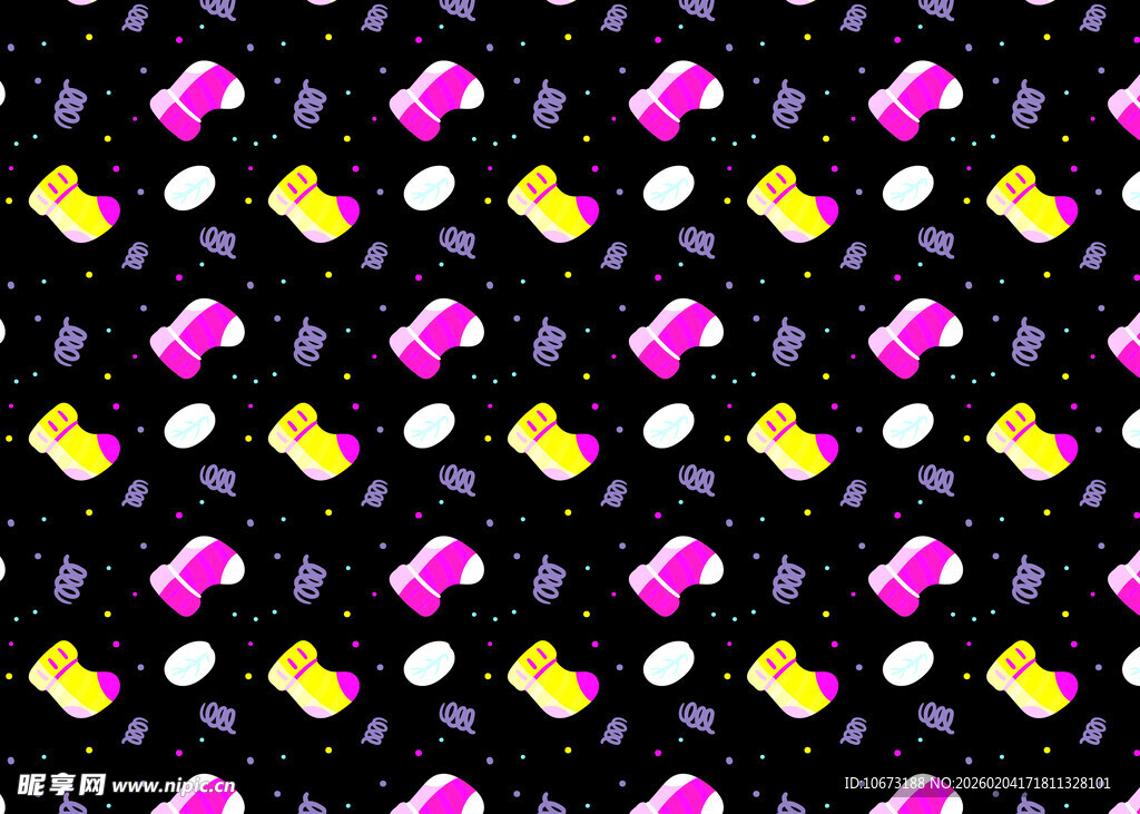 多彩胶囊图案背景