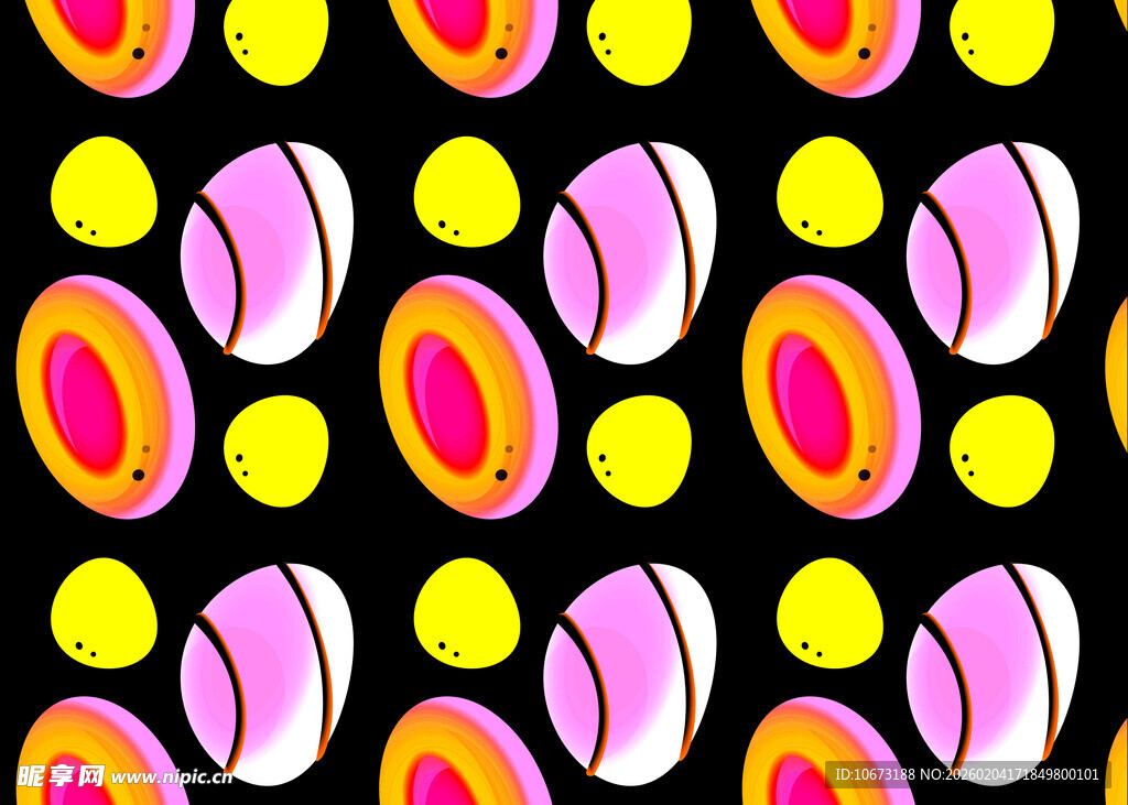 多彩圆形图案背景纹理