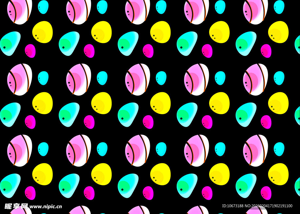 多彩糖果图案背景