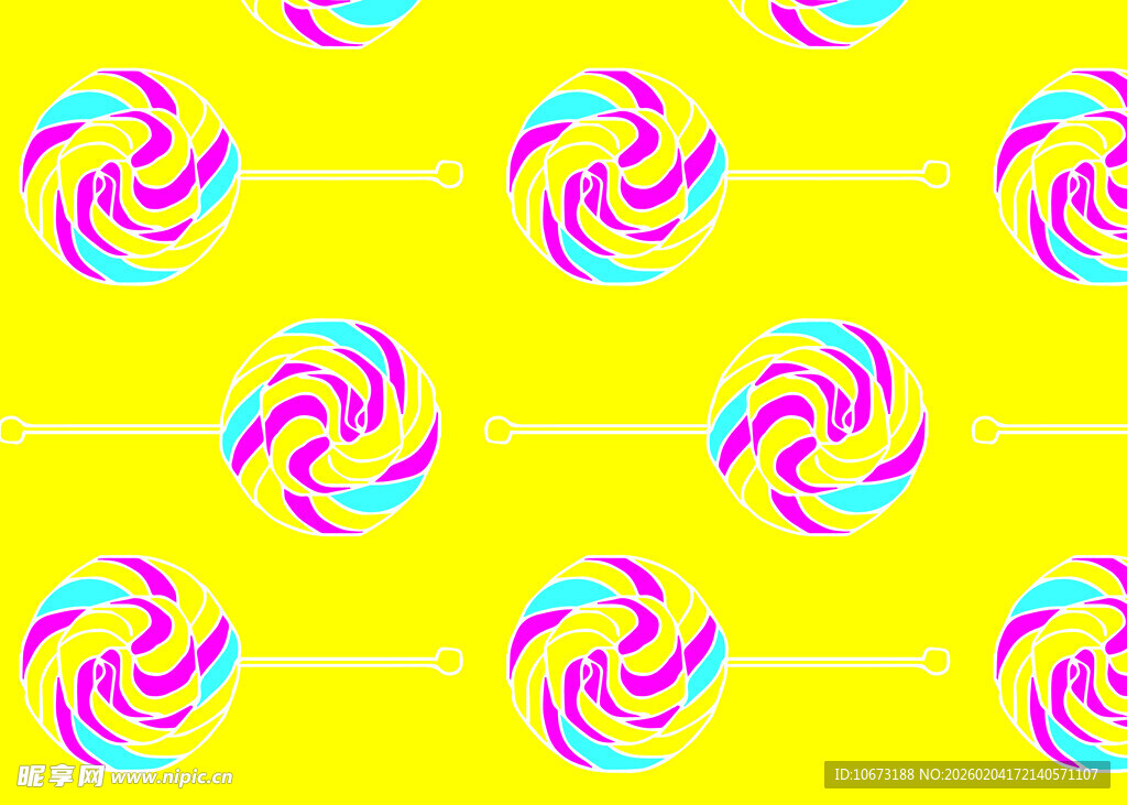 多彩棒棒糖图案背景
