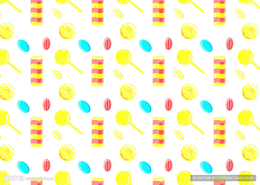 多彩棒棒糖无缝图案背景
