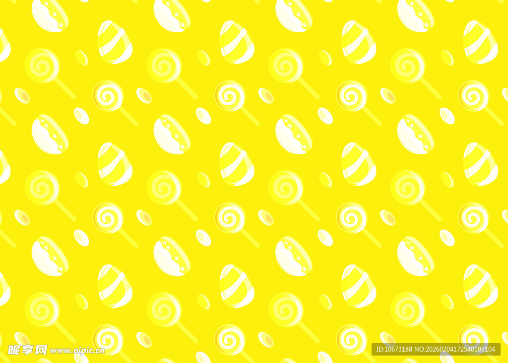 黄色背景白色图案纹理