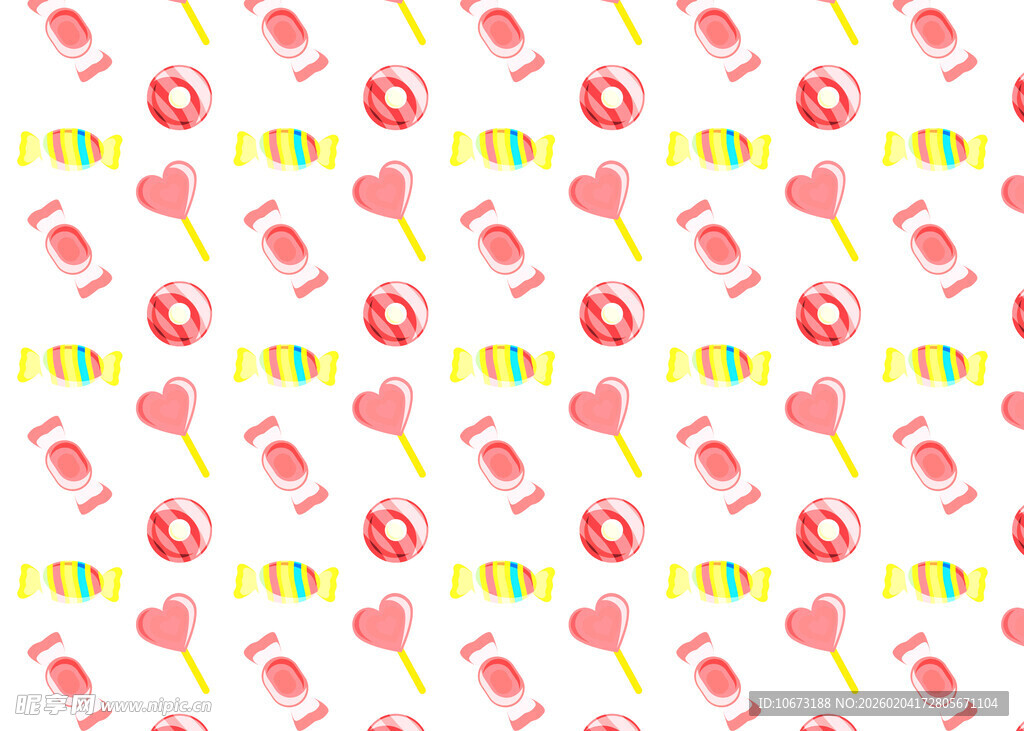 可爱糖果图案背景